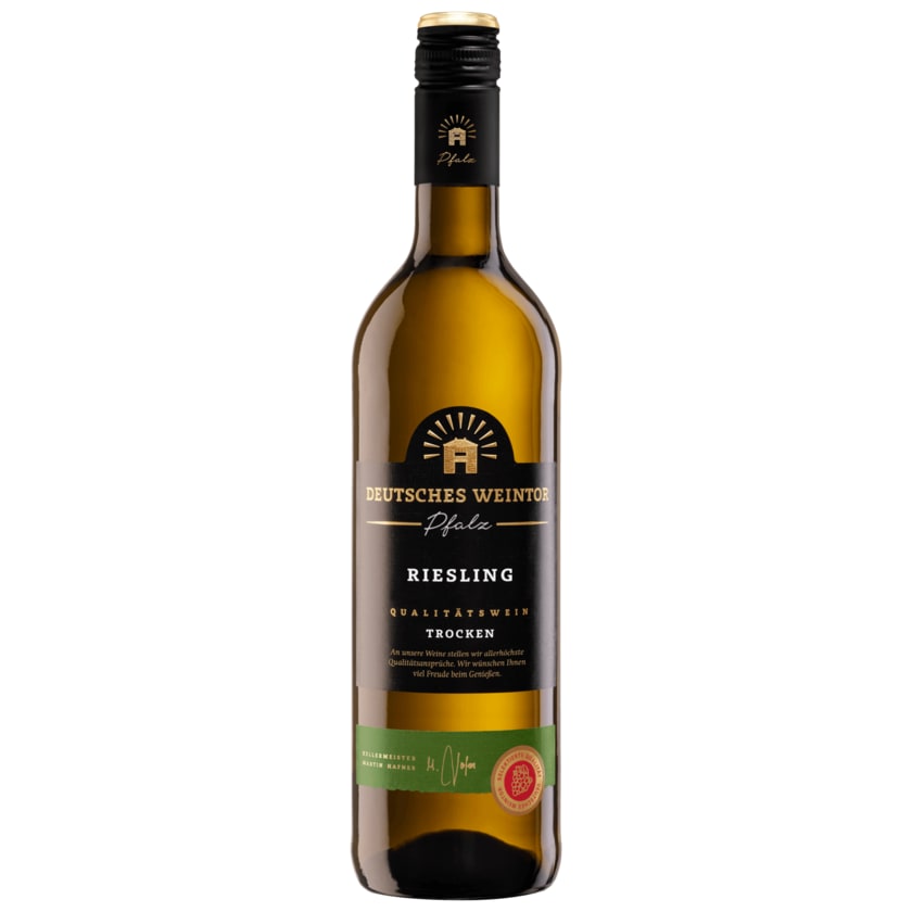 Deutsches Weintor Weißwein Riesling Pfalz QbA trocken 0,75l